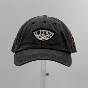 Baltimore Orioles Hat Mens Washed Grey 1954 Vintage Style Adjustable Baseball